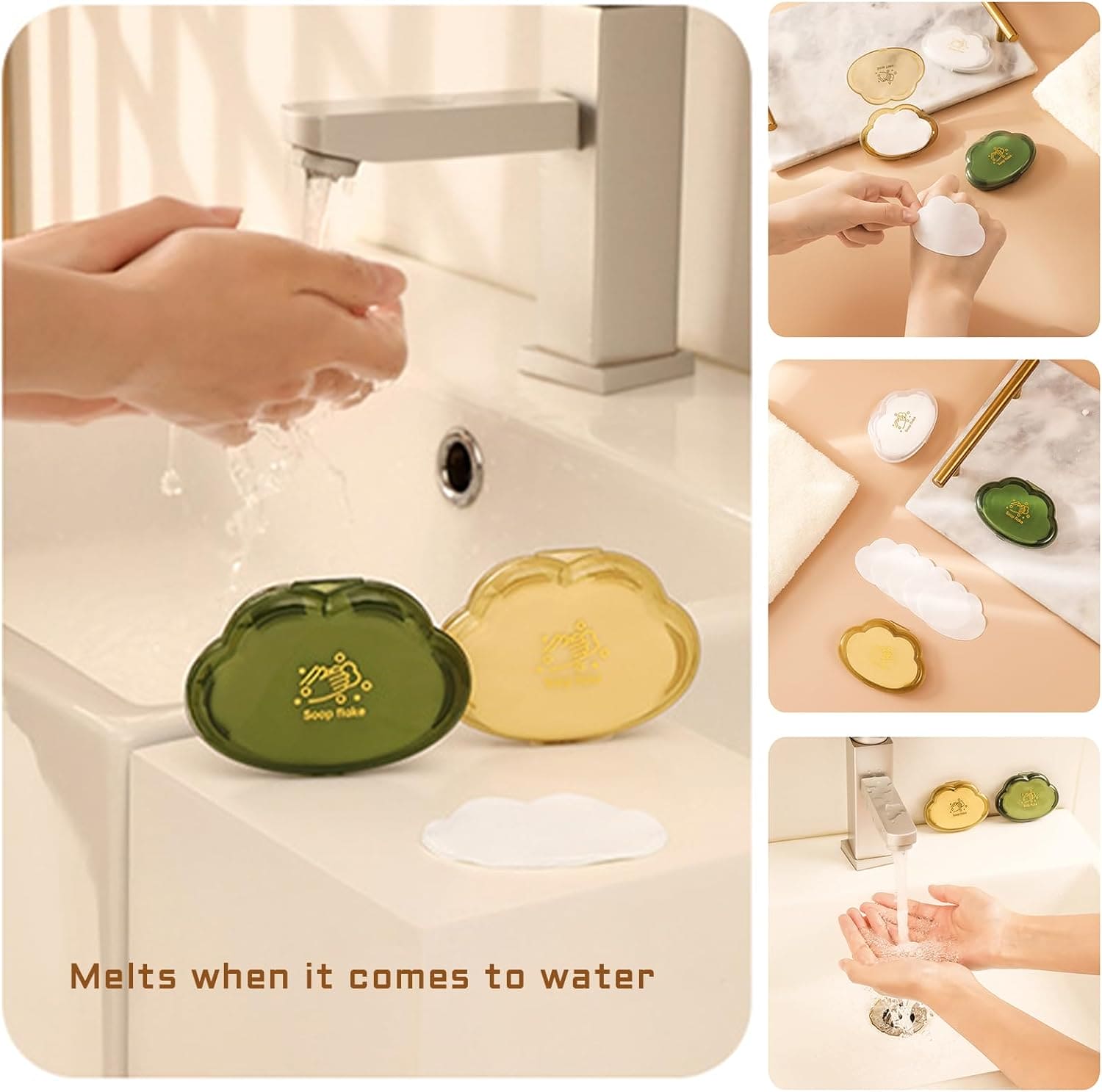 Set Of 50 Mini Paper Soap, Disposable Hand Paper Soap, Travel Soap Paper Sheet, Scented Slice Sheets, Pocket Soaps for Hand Wash Set Of 50 Mini Paper Soap, Disposable Hand Paper Soap, Travel Soap Paper Sheet, Scented Slice Sheets, Pocket Soaps for Hand Wash